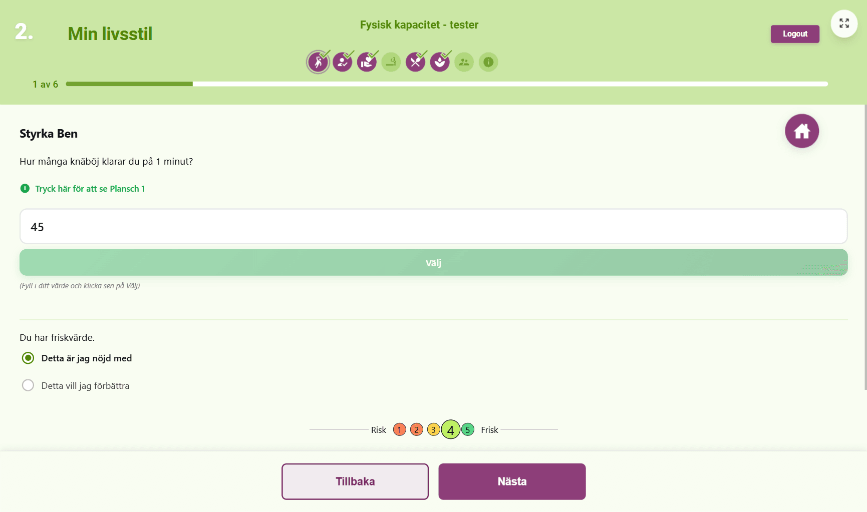 Dashboard mockup